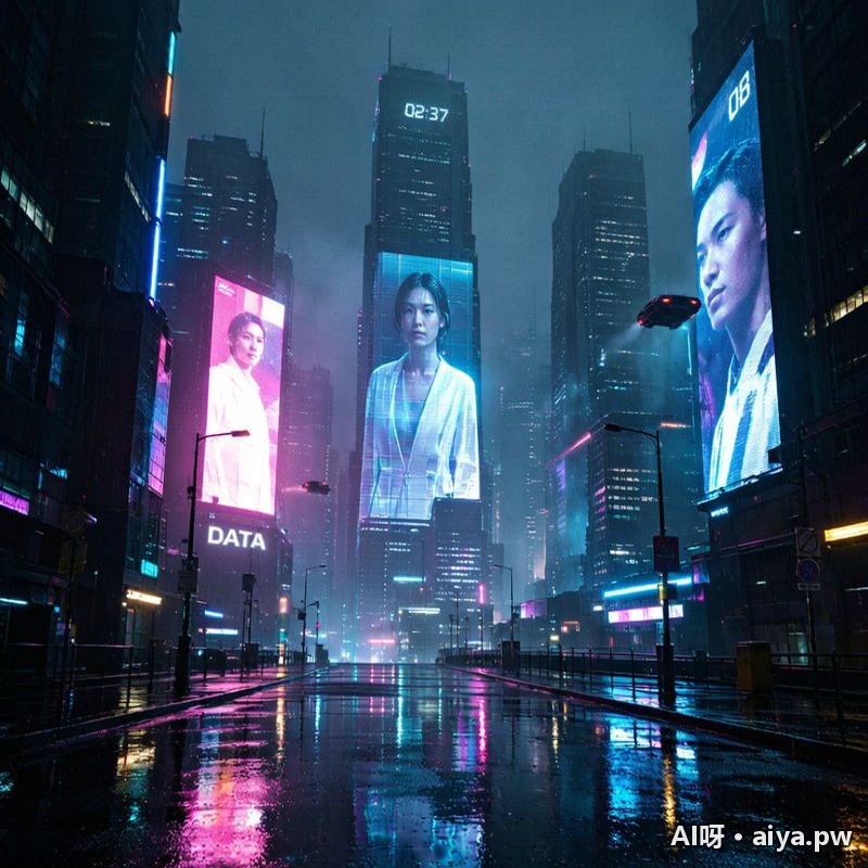 赛博朋克城市夜景 效果示例