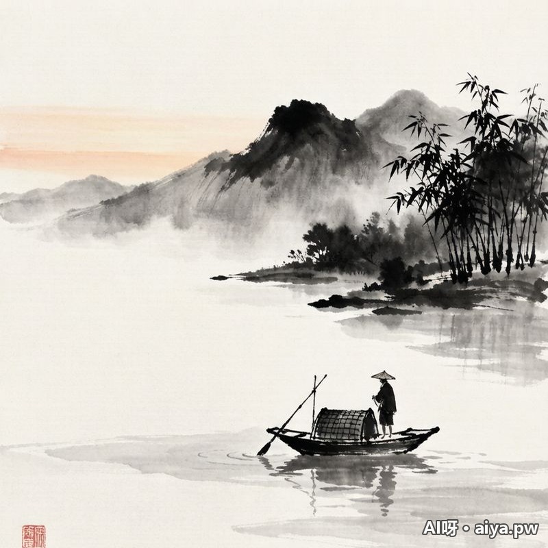 水墨中国画 效果示例