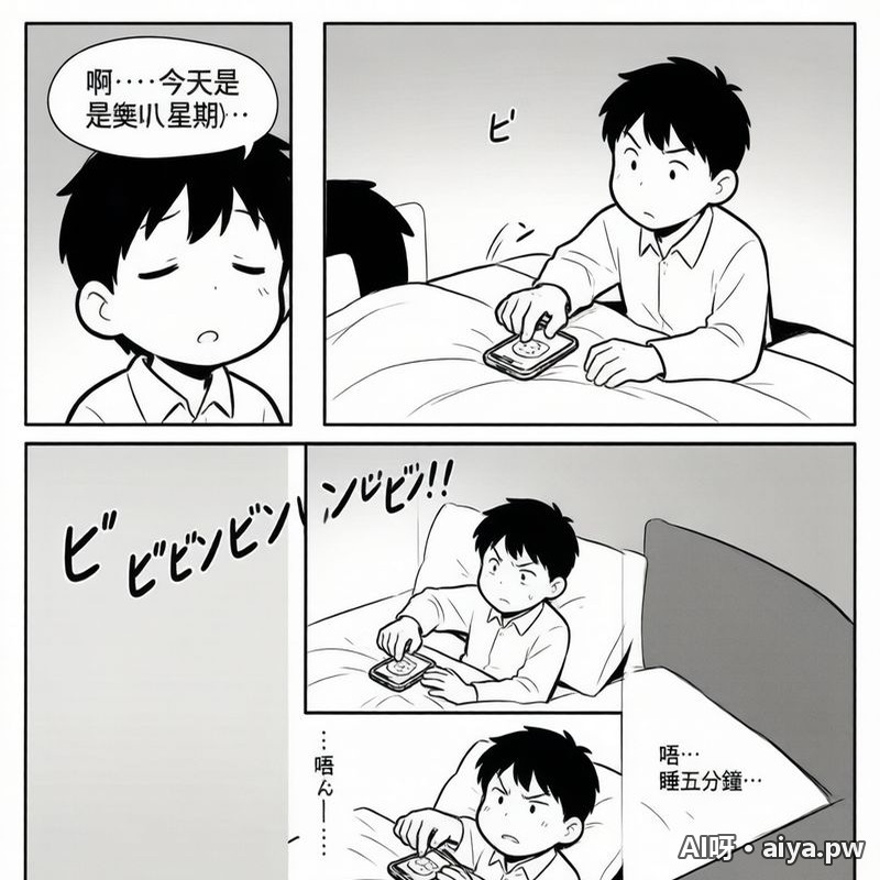 日系四格漫画 效果示例