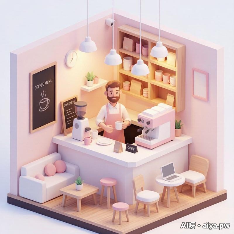 等距视角 3D 场景 效果示例