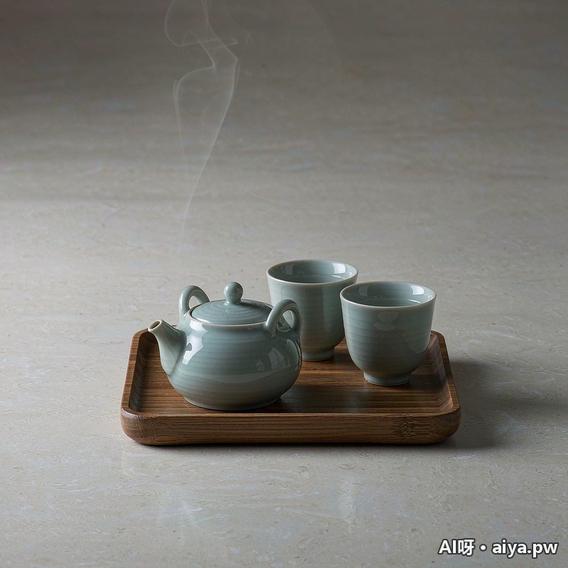 东方极简茶具静物 效果示例