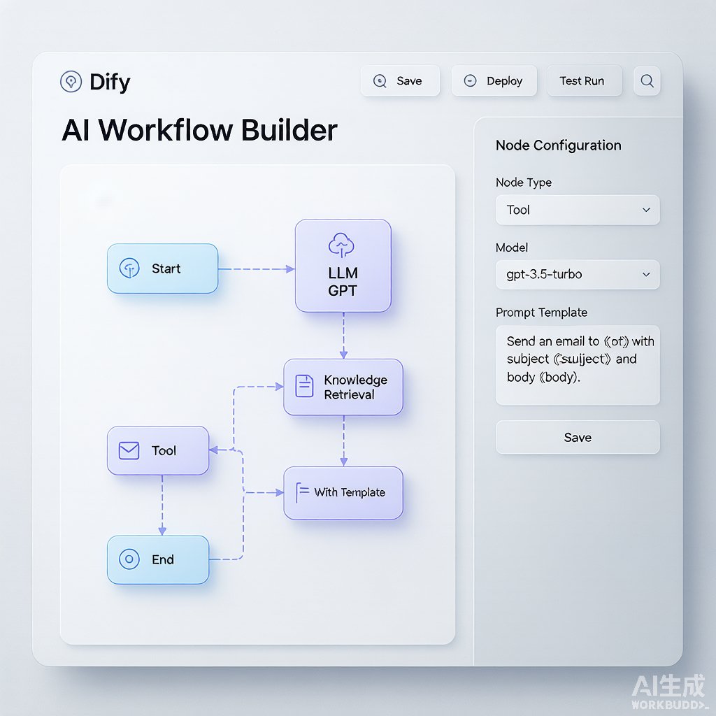 Dify 工作流编辑器：可视化拖拽搭建 AI Agent