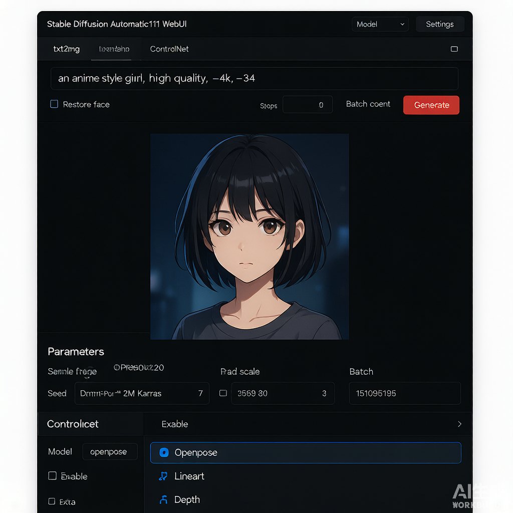 Automatic1111 WebUI 主界面