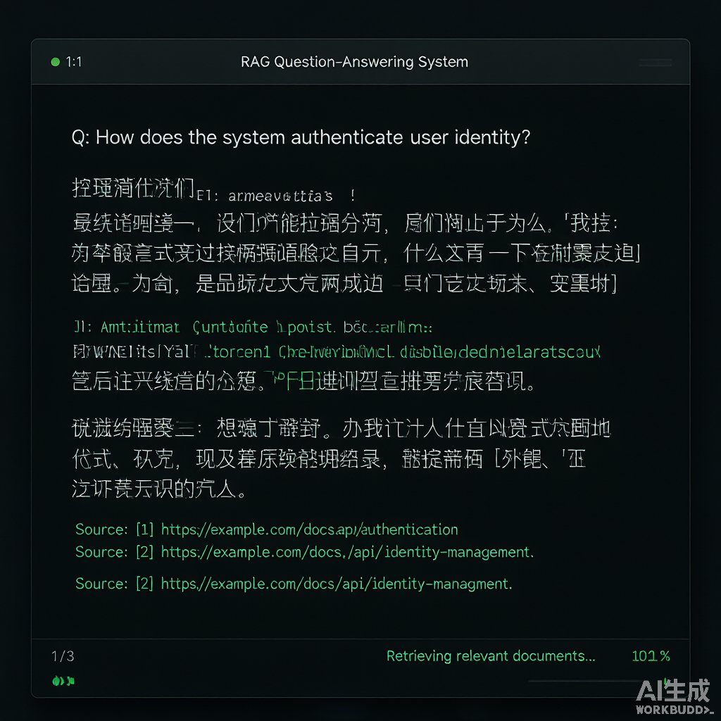 RAG 系统回答结果，包含引用来源