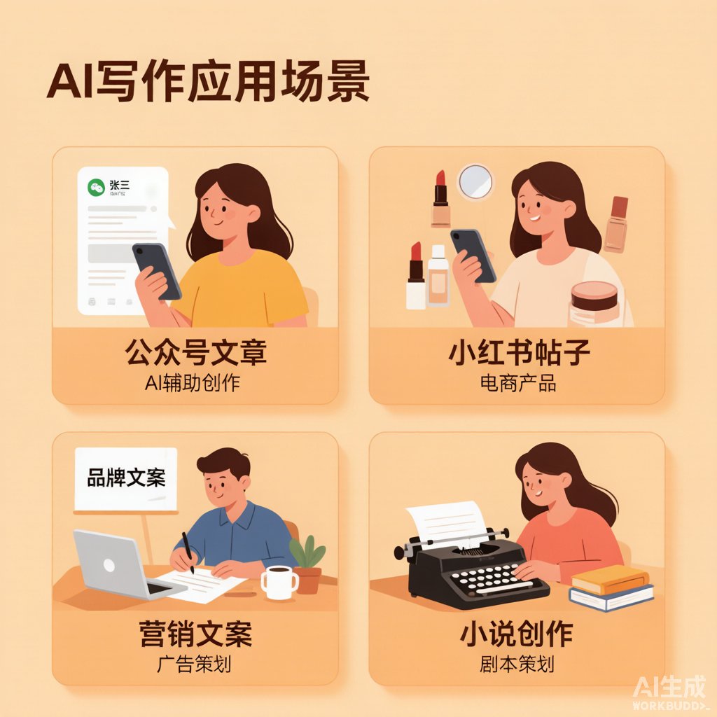 四大 AI 写作场景：公众号、小红书、营销文案、小说